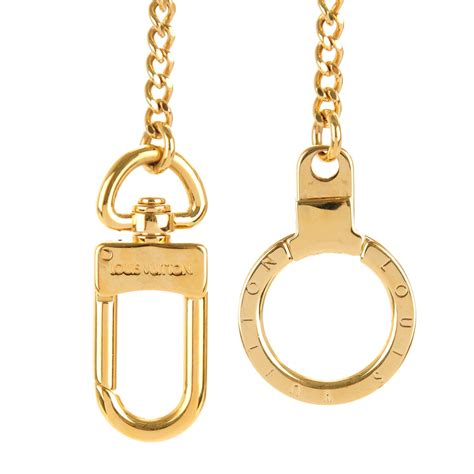 lv chain extender|LOUIS VUITTON Metal Pochette Extender Key Ring Chain Gold .